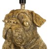 Lampe de table Mauro Feretti Chien E27 Ø 26 x 43,8 cm or gold noir