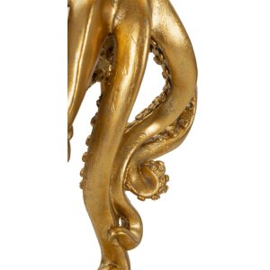 Lampe de table Mauro Ferretti Octopus E27 Ø 30,5 x 64,5 cm doré blanc