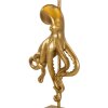 Lampe de table Mauro Ferretti Octopus E27 Ø 30,5 x 64,5 cm doré blanc
