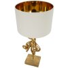 Lampe de table Mauro Ferretti Octopus E27 Ø 30,5 x 64,5 cm doré blanc
