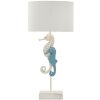 Lampe de table Mauro Ferretti Poisson-clown E27 Ø 30,5 x 66,5 cm blanc bleu