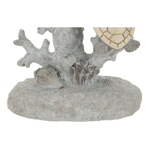 Lampe de table Mauro Ferretti Tortue E27 Ø 30,5x63,5 cm blanc gris