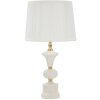 Lampe de table Mauro Ferretti Caserta E27 Ø 30x57 cm blanc doré