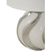 Lampe de table Mauro Ferretti Shiney E27 Ø 30x42 cm blanc argent