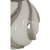 Lampe de table Mauro Ferretti Shiney E27 Ø 30x42 cm blanc argent