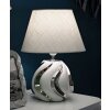 Lampe de table Mauro Ferretti Shiney E27 Ø 30x42 cm blanc argent