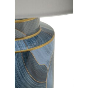 Lampe de table Mauro Ferretti Élégante céramique E27 Ø 40x64 cm bleu