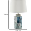 Lampe de table Mauro Ferretti Élégante céramique E27 Ø 40x64 cm bleu