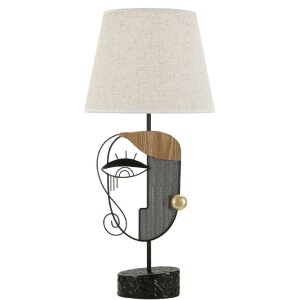 Lampe de table Mauro Ferretti Pikassy E27 Ø 29,8 x 64,8 cm multicolore