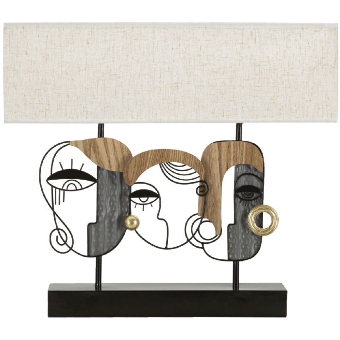 Lampe de table Mauro Ferretti Pikassy Plus E27 50 x 17,8 x 45 cm multicolore