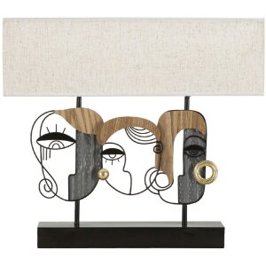 Lampe de table Mauro Ferretti Pikassy Plus E27 50 x 17,8 x 45 cm multicolore