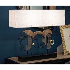Lampe de table Mauro Ferretti Pikassy Plus E27 50 x 17,8 x 45 cm multicolore