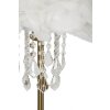 Lampe de table Mauro Ferretti Diamant E27 Ø 30x55 cm blanc doré