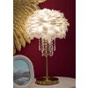 Lampe de table Mauro Ferretti Diamant E27 Ø 30x55 cm blanc doré
