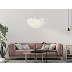 Lampe de plafond Mauro Ferretti E27 Ø 60 x 30 cm blanche