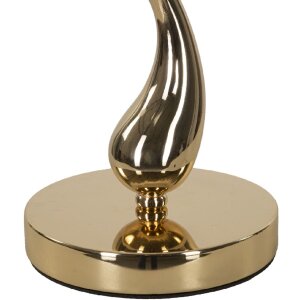 Lampe de table Mauro Ferretti Cart E27 Ø 25x47 cm blanc doré