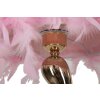 Lampe de table Mauro Ferretti Cart E27 Ø 25x47 cm rose dorée