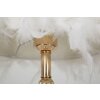Lampe de table Mauro Ferretti Tarty E27 Ø 25x54 cm blanc doré
