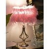Lampe de table Mauro Ferretti Tarty E27 Ø 25x54 cm rose dorée