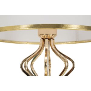 Lampe de table Mauro Ferretti Slimmy E27 Ø 28x53 cm blanc or