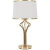 Lampe de table Mauro Ferretti Slimmy E27 Ø 28x53 cm blanc or