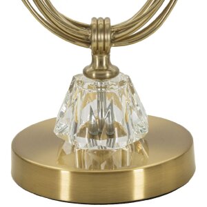 Lampe de table Mauro Ferretti Versailles E27 Ø 36x60 cm blanc doré