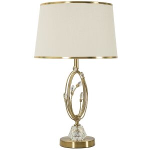 Lampe de table Mauro Ferretti Versailles E27 Ø 36x60 cm blanc doré