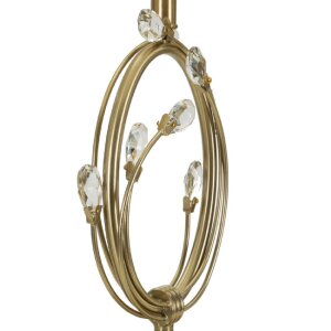 Lampe de table Mauro Ferretti Versailles E27 Ø 36x60 cm blanc doré