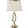 Lampe de table Mauro Ferretti Versailles E27 Ø 36x60 cm blanc doré