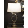 Lampe de table Mauro Ferretti Versailles E27 Ø 36x60 cm blanc doré