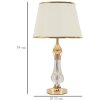 Lampe de table Bratislava E27 Ø 33x59 cm dorée