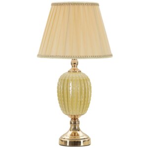 Lampe de table Mauro Ferretti E27 Ø 30x55 cm doré crème