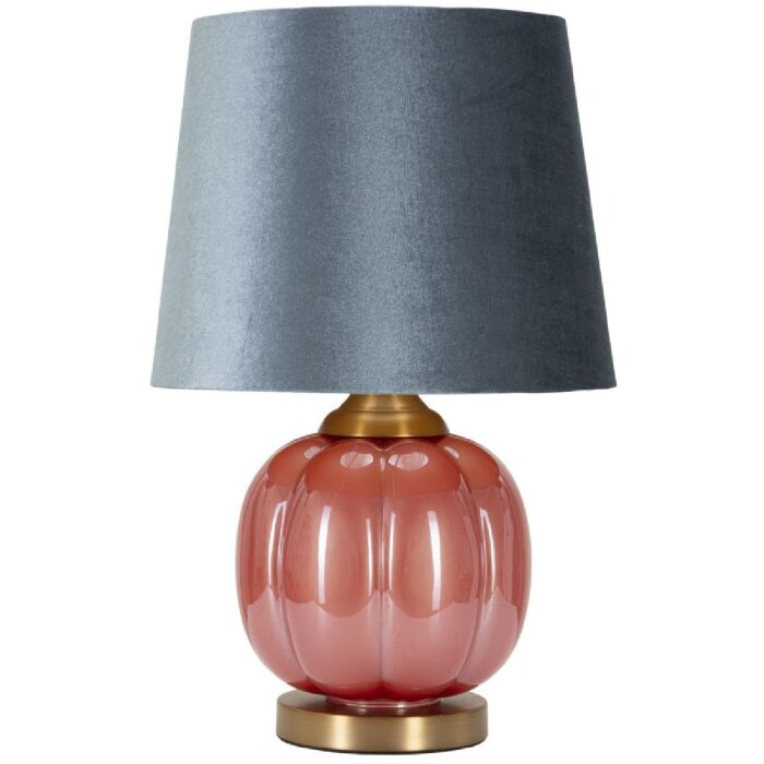 Lampe de table Mauro Ferretti Helene Boule E27 Ø 32,5 x 50 cm rouge bleu