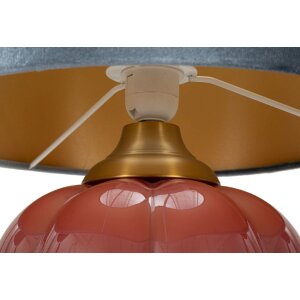 Lampe de table Mauro Ferretti Helene Boule E27 Ø 32,5 x 50 cm rouge bleu