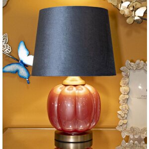 Lampe de table Mauro Ferretti Helene Boule E27 Ø 32,5 x 50 cm rouge bleu