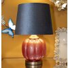 Lampe de table Mauro Ferretti Helene Boule E27 Ø 32,5 x 50 cm rouge bleu