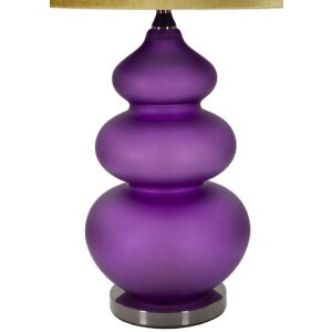 Lampe de table Mauro Ferretti Milva trois E27 Ø 40x70 cm violet jaune