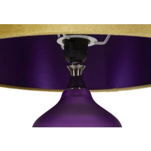 Lampe de table Mauro Ferretti Milva trois E27 Ø 40x70 cm violet jaune
