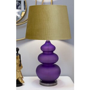 Lampe de table Mauro Ferretti Milva trois E27 Ø 40x70 cm violet jaune