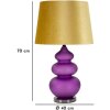 Lampe de table Mauro Ferretti Milva trois E27 Ø 40x70 cm violet jaune