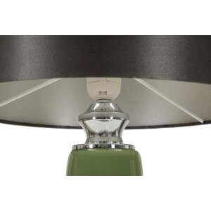 Lampe de table Mauro Ferretti Eva - Trois prises E27 - Diamètre 32,5 x 55 cm vert noir