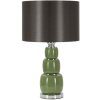 Lampe de table Mauro Ferretti Eva - Trois prises E27 - Diamètre 32,5 x 55 cm vert noir