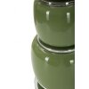 Lampe de table Mauro Ferretti Eva - Trois prises E27 - Diamètre 32,5 x 55 cm vert noir