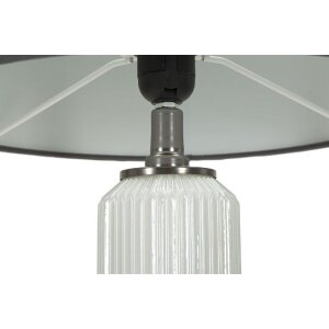 Lampe de table Mauro Ferretti Lumières claires Trois E27 Diamètre 32,5 x 57 cm Blanc Gris