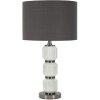 Lampe de table Mauro Ferretti Lumières claires Trois E27 Diamètre 32,5 x 57 cm Blanc Gris