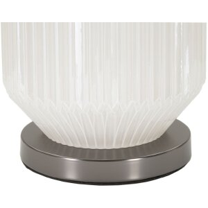 Lampe de table Mauro Ferretti Joie E27 Ø 37,5 x 65 cm blanc gris
