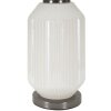 Lampe de table Mauro Ferretti Joie E27 Ø 37,5 x 65 cm blanc gris