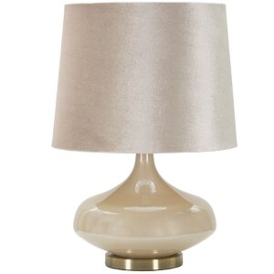 Lampe de table Mauro Ferretti Perly Ronde E27 Ø 35 x 50,5 cm nacré