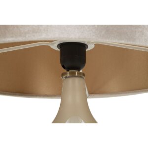 Lampe de table Mauro Ferretti Perly Ronde E27 Ø 35 x 50,5 cm nacré