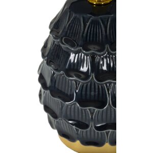 Lampe de chevet Mauro Ferretti Pigny E14 Ø 15x30,5 cm bleue
